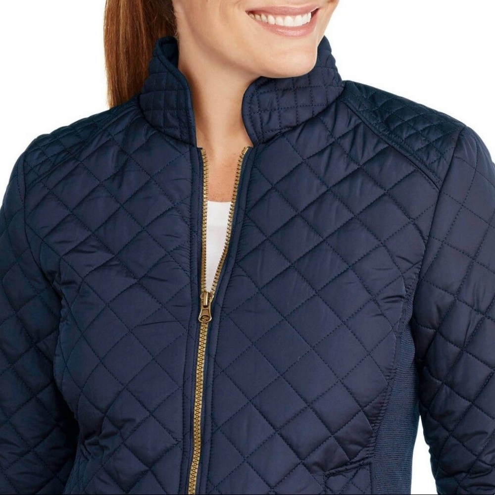 Quilted Navy Jacket